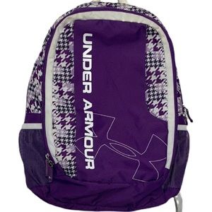U.A. Purple & White Graphic Backpack